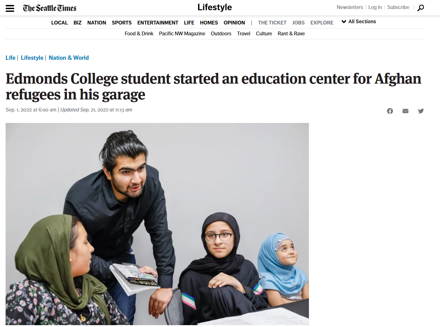 Cover of The Seattle Times